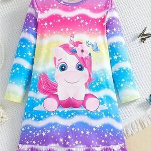 Girls Unicorn Nightdress